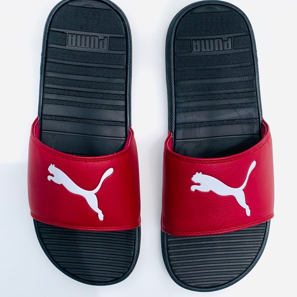 PUMA Cool Cat Men's Black, Rhubarb & White - Picture 3 of 8